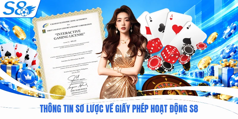 Thông tin sơ lược về giấy phép hoạt động S8